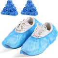 200 Pcs Shoe Covers Disposable Non Slip, Waterproof Shoe Covers Disposable for Indoors, 15-20''
