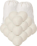 26 Pieces Wool Dryer Balls Set 24 XL Reusable Wool Balls with 2 Muslin Bags Anti Static Dryer Balls