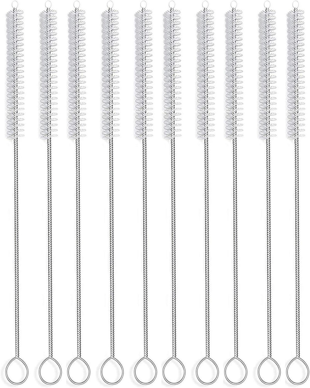 Straw Brush, Nylon Pipe Tube Cleaner 8.2-ihch X 2/5-inch Set of 10