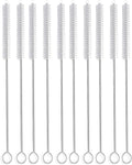 Straw Brush, Nylon Pipe Tube Cleaner 8.2-ihch X 2/5-inch Set of 10