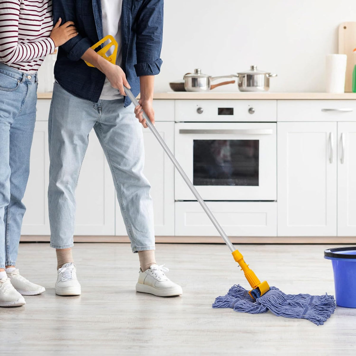 3 Pack Commercial Replace Mop Head, Reusable Mop Head Refills-Replacement Mop Heads Suitable for