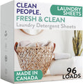 The Clean People Laundry Detergent Sheets - Laundry Soap - Ultra Concentrated, Recyclable