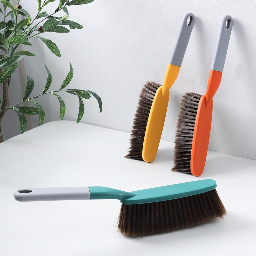 3 Pack 15" Soft Bristle Bed & Counter Cleaning Brush, Dusting & Crumb Debris Sweeping Brush