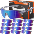 OXG 12 Pack Safety Glasses for Men Women, ANSI Z87.1 Safety Goggles Impact Resistant Protective