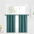 RYB HOME Bathroom Window Curtains - Super Soft Blackout Privacy Curtains for Baby Nursery Bedroom