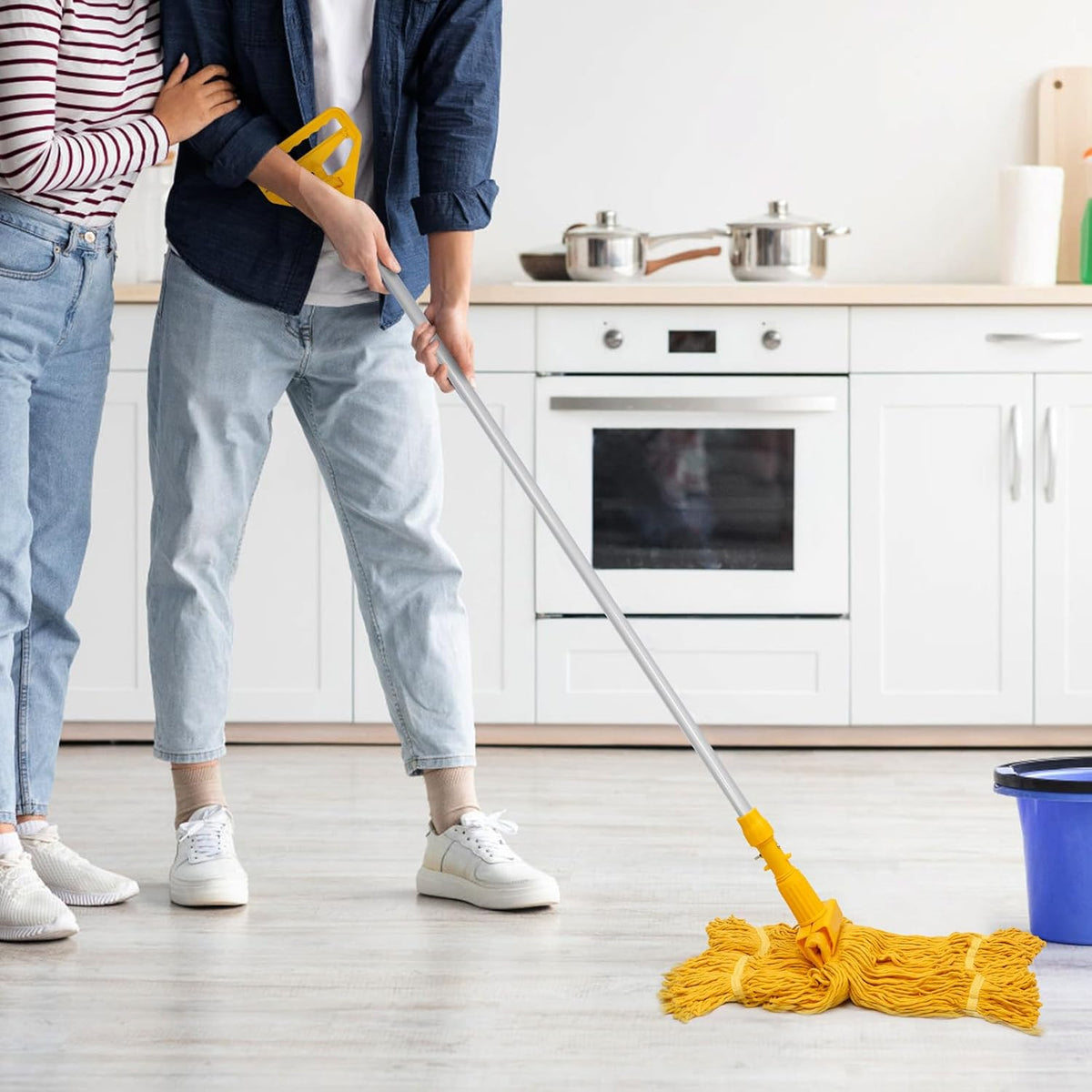 Pack of 2 Heavy Duty Commercial Mop Head Replacement, General Cleaning Mop Heavy Duty Commercial