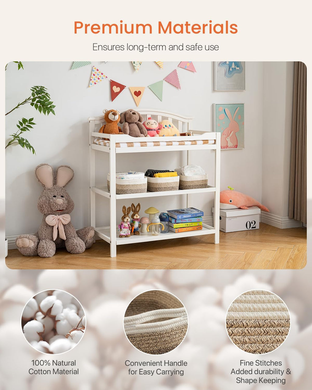 Small Woven Basket, 12 x 8 x 4.5 Inches, Storage Basket for Organizing, Cute Small Rope Shelf