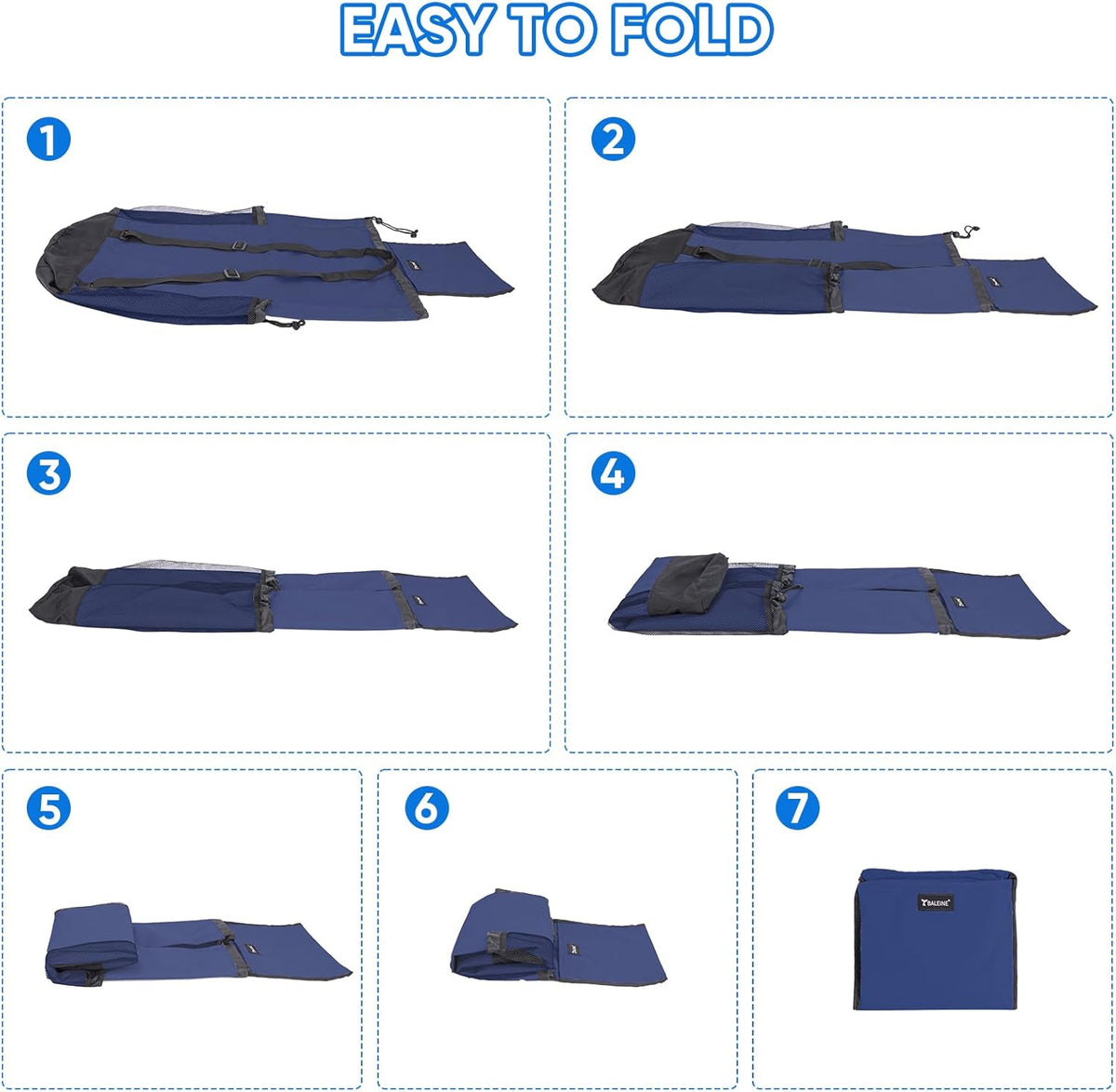 BALEINE 150L Laundry Bag Backpack, 900D Oxford Fabric Large Travel Laundry Bags with Shoulder