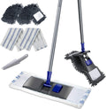 MASTERTOP Professional Microfiber Floor Mop - Flat Mop for Hardwood, Tiles, Laminate, Vinyl with 4