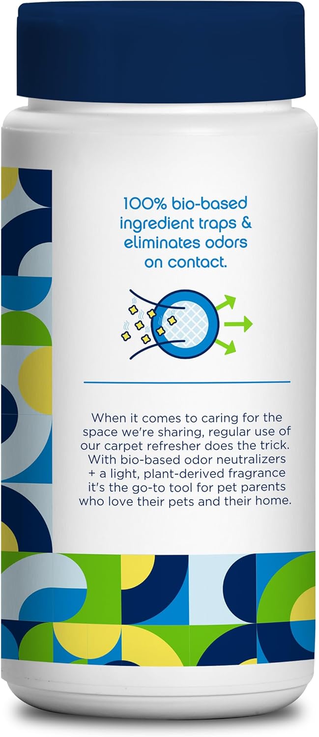 Pet Life Unlimited Carpet Refresher & Deodorizer Powder - Pet Safe, Plant Based Juniper Leaf Scent