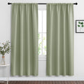 RYB HOME Sage Green 72 inch Curtains for Living Room, Blackout Window Drapes Light Blocking and