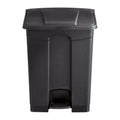 Safco Step On Plastic Trash Can with Foot Pedal, 17 Gallon Garbage Can for Kitchen, Indoor or