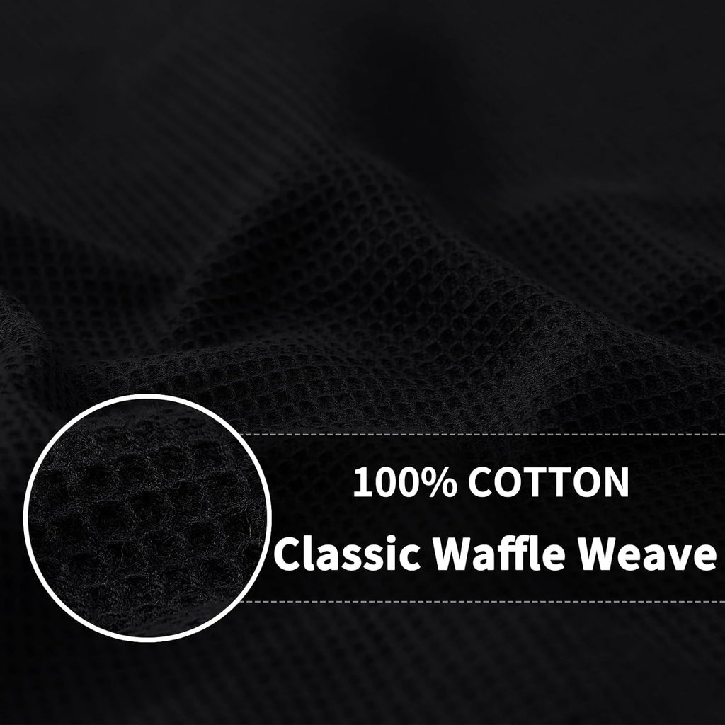 Homaxy 100% Cotton Waffle Weave Dish Cloths - 8 Pack Soft and Absorbent Dish Towels - 12 x 12