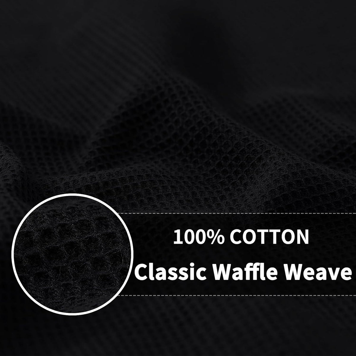 Homaxy 100% Cotton Waffle Weave Dish Cloths - 12 Pack Soft and Absorbent Dish Towels - 12 x 12