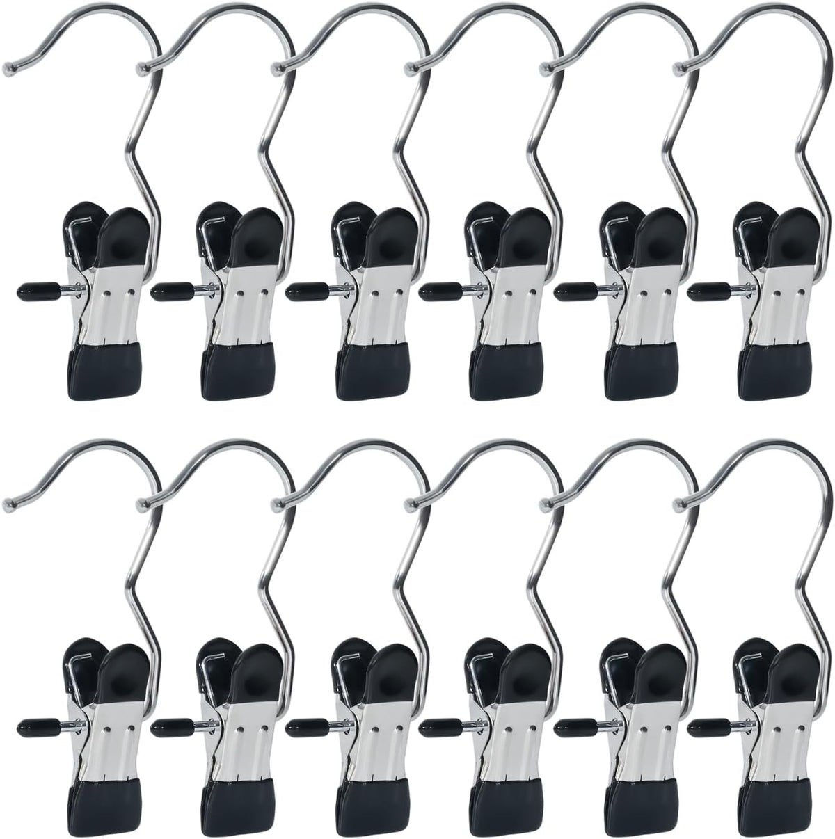 15/30/50Pcs Upgrade Double Head Clamp Dipped Clothespin for Laundry Hooks with Clips, Boot Holder