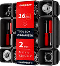 16 PCS Small Parts Tool Box Organizer Trays, tool box trays organizer for Toolbox Organization