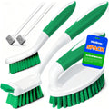 Holikme Cleaning Brush Set for Household Use, Scrub Brush, Kitchen Brush, Tile Lines Brush for