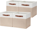 HNZIGE Fabric Storage Baskets Cubes Bins for Shelves, 11 x11 Foldable Storage Bins, Decorative