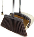 Broom and Dustpan Set with Long Handle, Heavy Dust Broom and Dustpan Combo for Home，Kitchen
