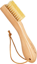 BFWood Laundry Stain Brush, Natural Soft Boar Bristles, Removes Tough Stains from Delicate Fabrics