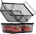 Large Freezer Organizer Bins，Upgraded Bottom Leak-Proof net，Fit 10 to 20 Cu Ft Chest Freezer，2
