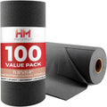 100 Pack Microfiber Cleaning Cloth Roll - Tear Away Reusable Paper Towels Washable, 11.8" Ultra