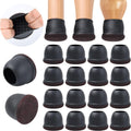 Ezprotekt 24 Pcs Extra Large Chair Leg Floor Protectors for Hardwood Floors, Felt Furniture Pads