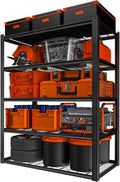Garage Shelving, Storage Shelves Heavy Duty 2800 LBS Capacity, 5 Tier Adjustable Metal Organizer