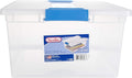 Sterilite Deep Clip Box, Stackable Small Storage Bin with Latching Lid, Plastic Container to