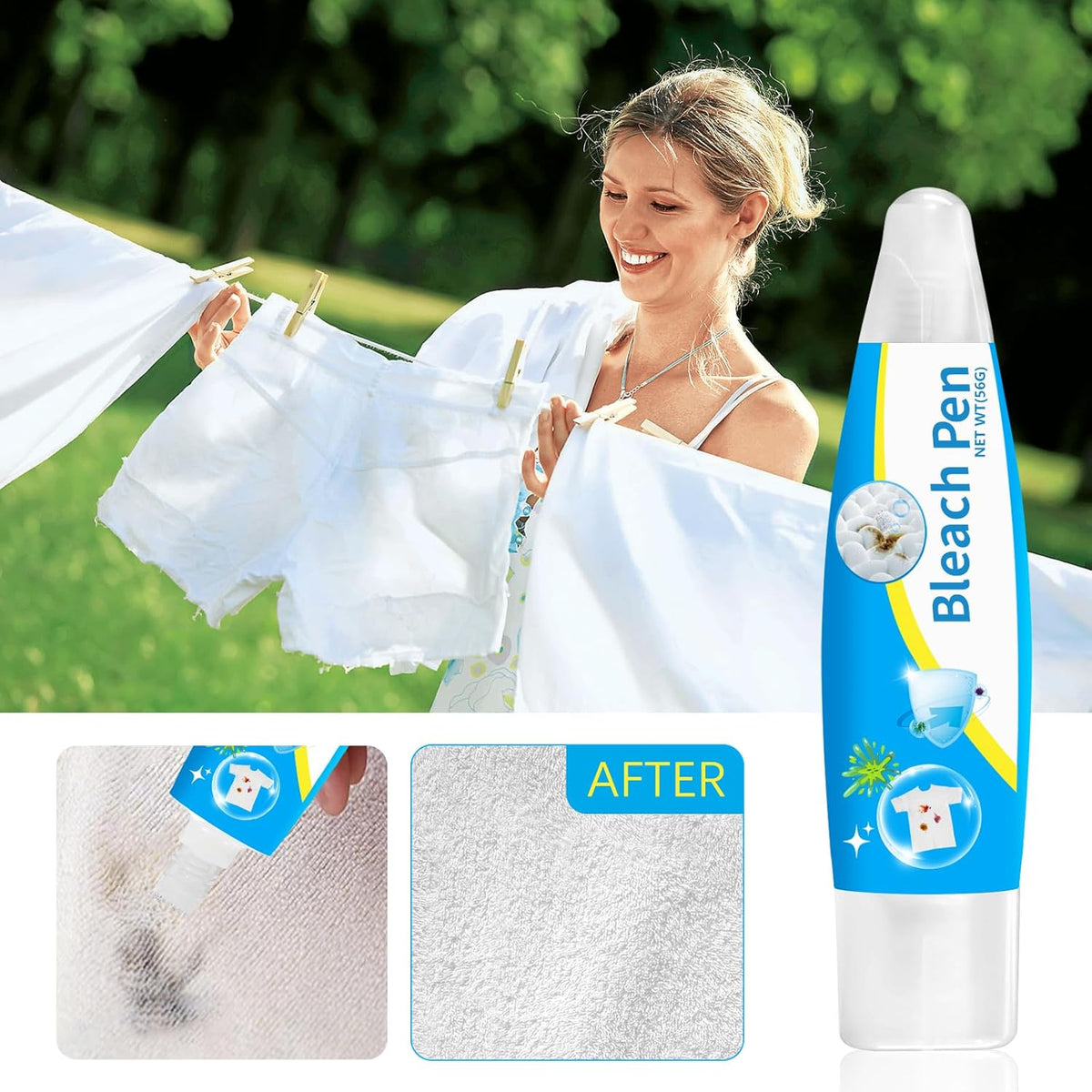 Bleach Pen，Bleach gel for Clothing, Portable bleach pen，More effective stain