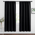 RYB HOME Blackout Curtains for Living Room, Large Window Shades for Bay Window Dining Parlor