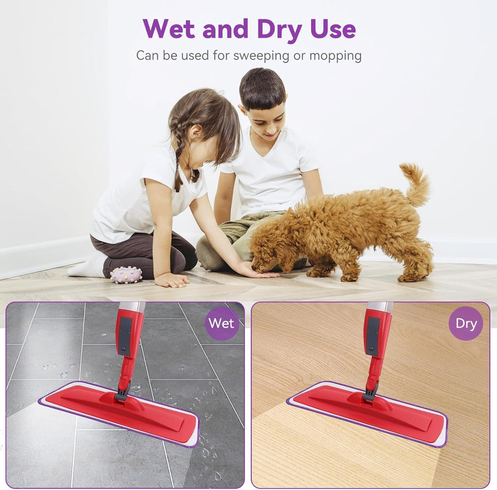 16.5 inch Microfiber Mop Pads for Rubbermaid Reveal Spray Mop and Any 16.5" Flat Mop - 10 Pack