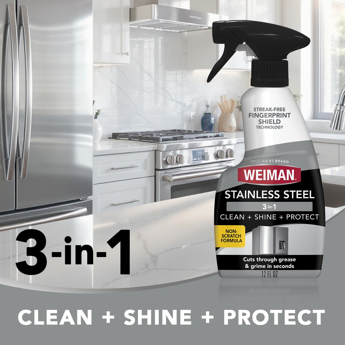 Weiman Stainless Steel & Granite Cleaner - 12 Ounce
