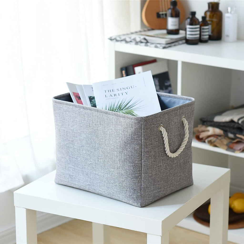 TcaFmac Organization and Storage Basket for Organizing - Large 2 Pack 16x12x12 inch Fabric Storage