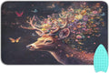 Deer with Butterfly Floral Ironing Mat Thickened Ironing Blanket Travel Portable Double-Side Using