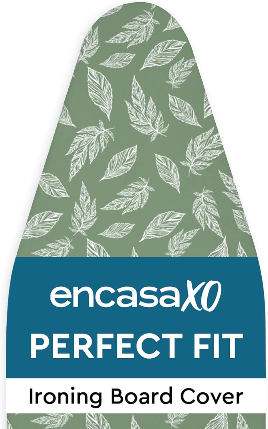 Encasa XO Ironing Board Cover and Pad 54"x15" - Thick 3mm Felt Padding, Drawstring Tightening &