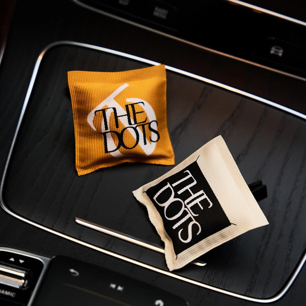 THEDOTS Series Coconut Lychee Car Vent Clip, Fabric Sachet Air Freshener, 30 Days Long-Lasting for