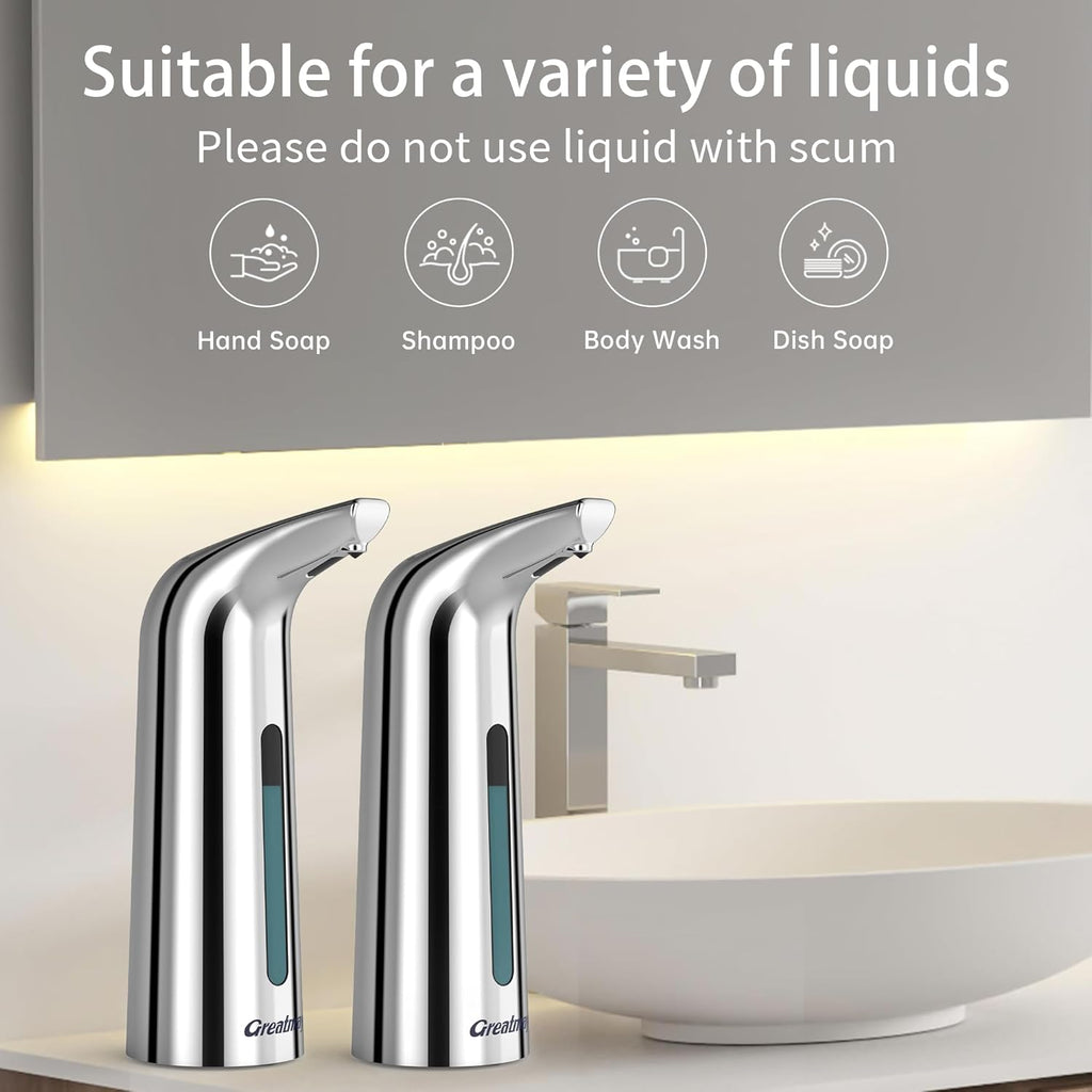 Convenient Automatic Soap Dispenser,4 Adjustable Levels Touchless Hand Sanitizer Pump with Infrared