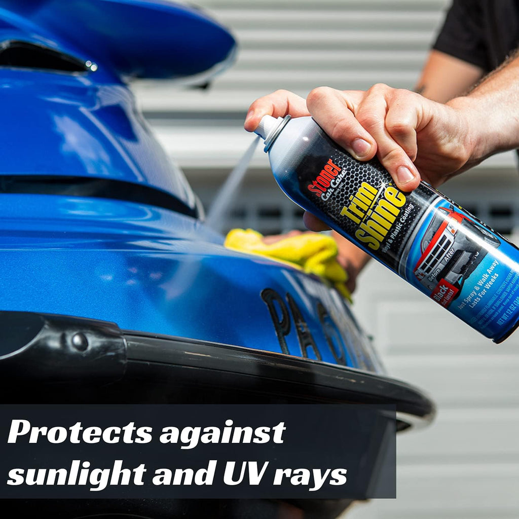 Stoner Car Care 91034 Trim Shine – Vinyl and Plastic Protectant for Interior and Exterior