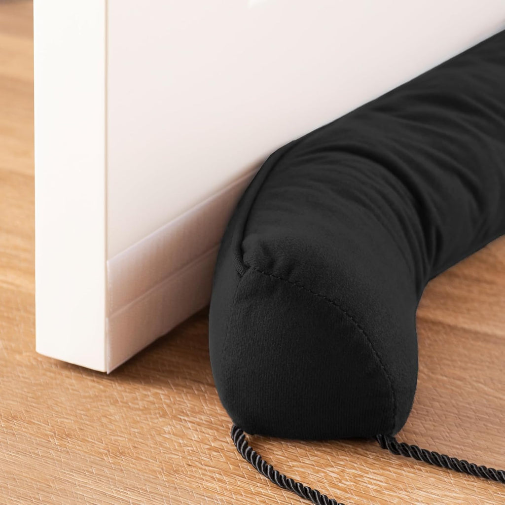 Sunolga 20" Door Draft Stopper Blocks Hot and Cold Air with Removable Washable Cover for Gaps Up to