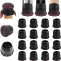 Ezprotekt 24 Pcs Round Silicone Chair Leg Floor Protectors with Felt, Floor Protectors for Chairs