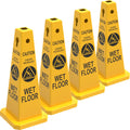 Plastic Traffic Cones, 4-Sided Message Cones, Road Safety Parking Cones, Standing Traffic Warning