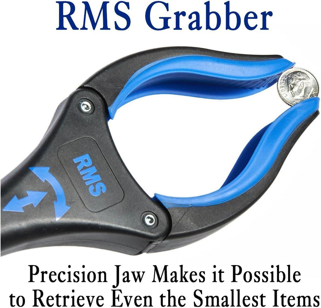 RMS 2-Pack 32 Inch Extra Long Grabber Reacher with Rotating Jaw - Mobility Aid Reaching Assist Tool