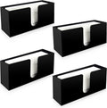 Paper Towel Holder for Countertop,Black Acrylic Napkin Dispenser-Multifold/C-Fold/Z-Fold Trifold
