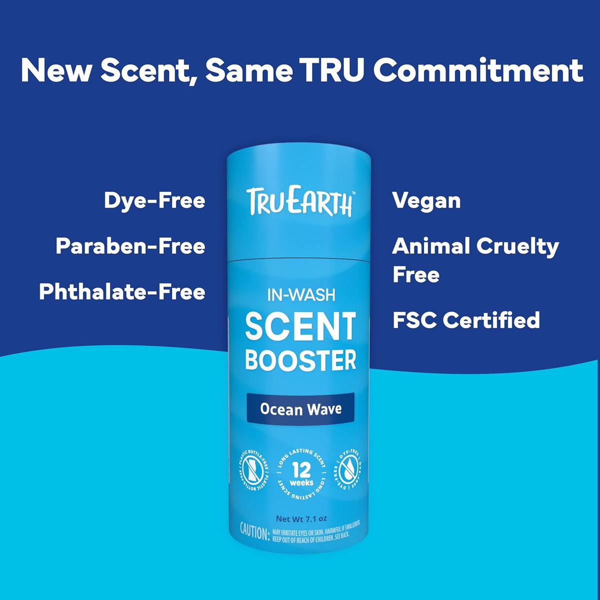Tru Earth | Scent Booster | Ocean Wave | Odor Protection | 7.1oz