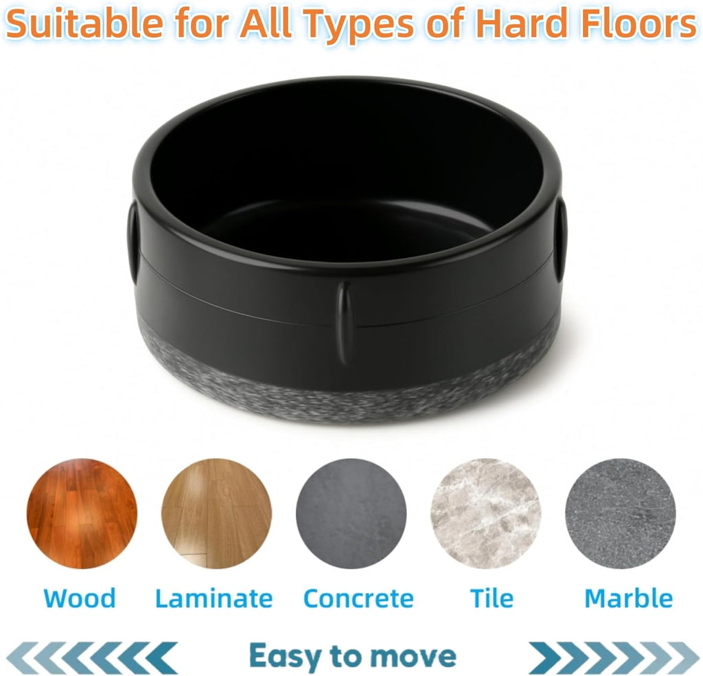 Wrought Iron Patio Furniture Feet Caps - Furnigear 1-1/2" Round Plastic Outdoor Chair Leg Caps