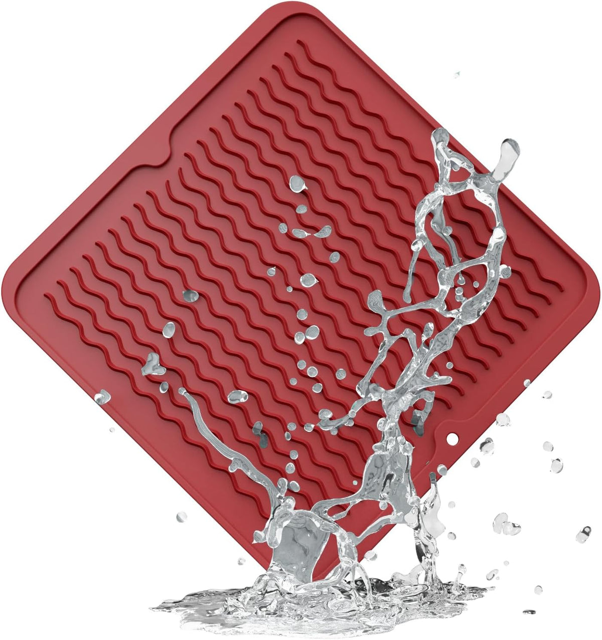 ZLR Silicone Dish Drying Mat for Kitchen Counter, Eco-Friendly Fast Dry Dish Mat, Easy Clean Multi