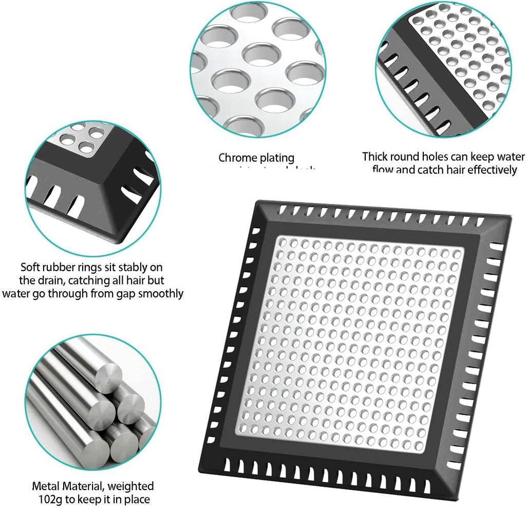 Shower Hair Catcher/Drain Strainer/Drain Hair Catcher Shower Cover for Bathroom Floor Drain