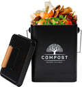 PERFNIQUE Kitchen Compost Bin, 1.7 Gallon Countertop Compost Bin with Lid, Indoor Compost Bin