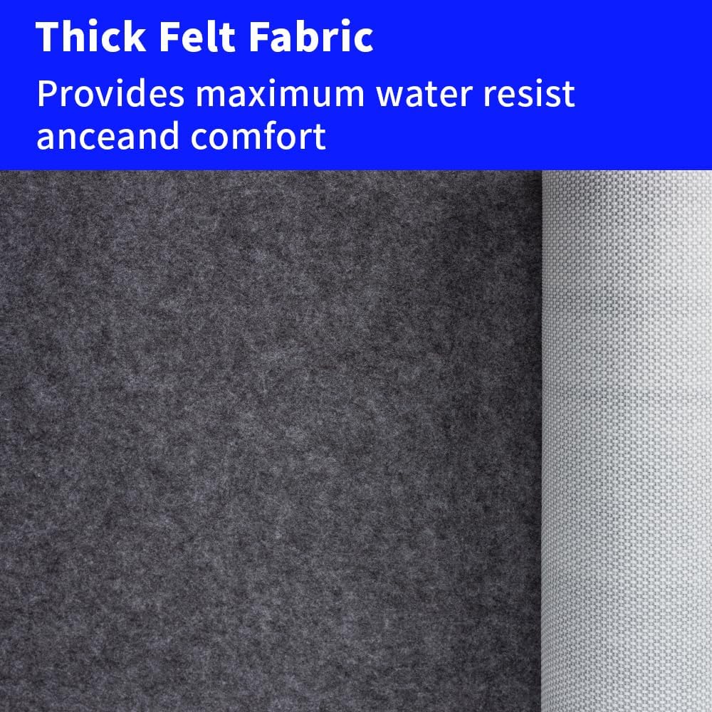 100% Waterproof Non-Slip 1/4” Extra Thick 5x7 ft Rug Pad for Large Area Rugs Durable Felt Floor